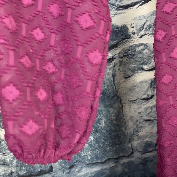 Anthropologie Diamond pattern long sleeve dress - Picture 5 of 8